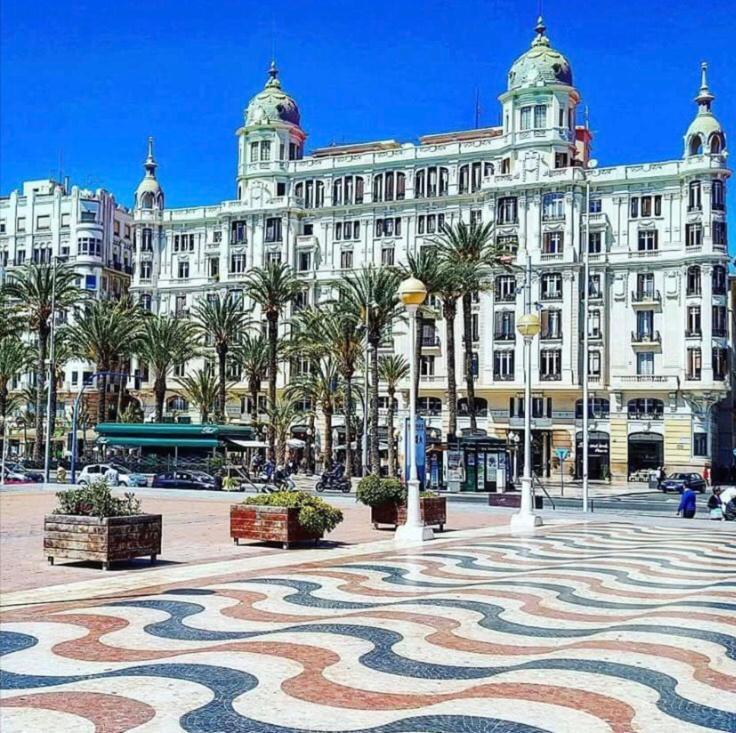 Alicante Centre ,Plage Et Quartier Anime,Wifi ,Climatisation Buitenkant foto